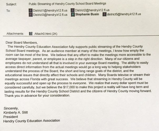 HCEA Support for Streaming Email